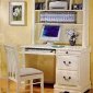 Cream Antique Louis Philippe Youth Working Desk w/Hutch