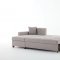 Mocca Sectional Sofa in Dupont Gray Fabric by Bellona