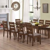 Alston Dining Table 107241 in Knotty Nutmeg by Coaster w/Options