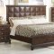 Dark Chocolate Finish Transitional Bedroom w/Optional Case Goods