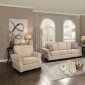 Bechette Sofa 8204 in Natural Fabric by Homelegance w/Options