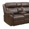 Domino Motion Sofa & Loveseat Set in Chocolate by Klaussner