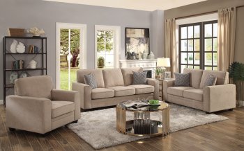 Catherine Sofa-Bed 52298 in Khaki Fabric by Acme w/Options [AMS-52298-Catherine-Khaki]