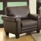 Hume Sofa 8579DB in Dark Brown by Homelegance w/Options