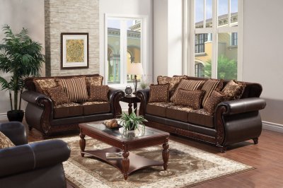 Franklin Sofa SM6106N in Fabric & Leatherette w/Options