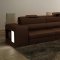 Polaris Sectional Sofa in Brown Leather by VIG Furniture