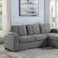 Kabira Sectional Sofa LV00970 in Gray Fabric by Acme w/Sleeper