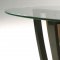 Glass Top Walnut Espresso Modern Decca Coffee Table Set