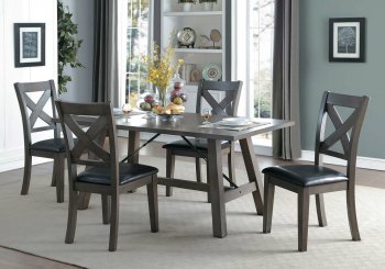 Seaford Dining Room 5100-66 5Pc Set in Gray Homelegance [HEDS-5510-66-Seaford]