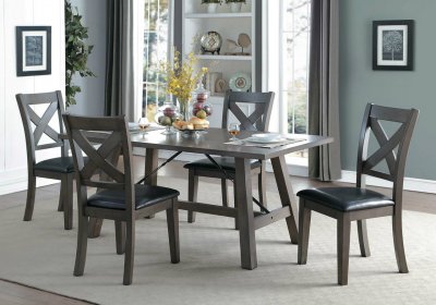 Seaford Dining Room 5100-66 5Pc Set in Gray Homelegance