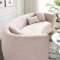 Enthusiastic Sofa in Pink Velvet Fabric by Modway