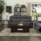 Keridge Recliner Sofa 9906GRY in Gray AirHyde by Homelegance