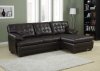 Brooks Sectional Sofa 9739 by Homelegance in Bonded Leather