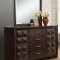 Simone Bedroom 5Pc Set in Coco Brown by Global w/Options