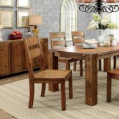 Frontier CM3603T Dining Table 5Pc Set in Dark Oak w/Options