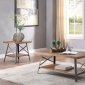 Ikram Coffee Table 3Pc Set 81175 Weathered Oak by Acme