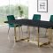 Karina Dining Chair 783 Set of 4 Green Velvet Fabric by Meridian