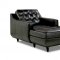 6990 Sofa & Loveseat in Bentley Black PU by Simmons w/Options