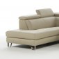 Pacha Power Motion Sectional Sofa in Beige Leather by IDP Italia