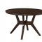 Abelone CM3354RT 5PC Dinette Set w/Round Table in Walnut