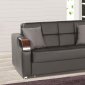 Caprio Loveseat Bed in Brown Bonded Leather w/Optional Chair Bed