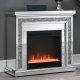 Lorelai Electric Fireplace 991047 in Mirror by Coaster