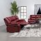 Camila Motion Sofa & Loveseat 610241 in Red by Coaster w/Options