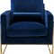 Mila Sofa 678 in Navy Velvet Fabric by Meridian w/Options