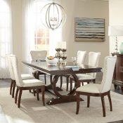 Oratorio Dining Set 5Pc 5562-96 in Cherry & Cream by Homelegance