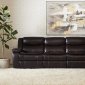 Jackie Motion Sectional Sofa in Java PU by Klaussner