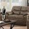 Meagan Sofa & Loveseat Set 506561 in Brown Microfiber by Coaster