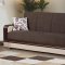 Texas Sofa Bed in Brown Fabric by Empire w/Options