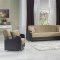 Luna Fulya L. Brown L-Shape Reversible Sectional Sofa by Bellona