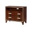 Saﬁre CM7616 Bedroom in Brown Cherry Finish w/Storage Bed