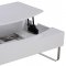 Bay Coffee Table in High Gloss White w/Storage by Whiteline