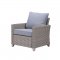 Greeley Outdoor 4Pc Patio Sofa Set OT01090 in Gray by Acme