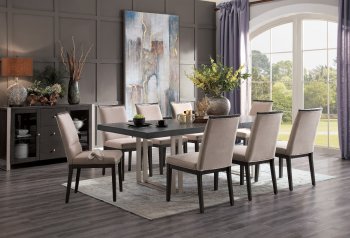 Standish Dining Table 5642GY-96 in Gray by Homelegance w/Options [HEDS-5642GY-96 Standish]