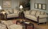 Beige Clarissa Carmel Fabric Traditional 2Pc Sofa & Loveseat Set