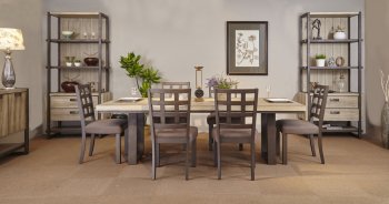 Richmond Dining Table Natural Paulownia by Whiteline w/Options [WLDS-Richmond]