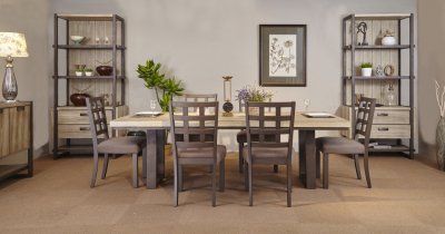 Richmond Dining Table Natural Paulownia by Whiteline w/Options