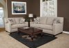 Tan Fabric Modern Sofa & Loveseat Set w/Options