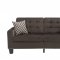 Latana Sofa & Loveseat 9957CH in Chocolate by Homelegance