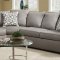 Venture Sectional Sofa 53830 in Smoke Fabric by Acme