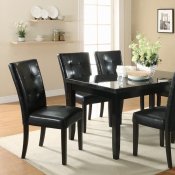 Newbridge Dining Set 7Pc 103621 by Coaster w/Faux Marble Top