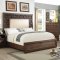 Eutropia Bedroom w/Fabric Headboard CM7395 in Chestnut w/Options