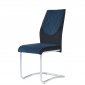 D1021DC Dining Chair Set of 4 in Blue/Black Velvet by Global