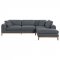 Persia Sectional Sofa 508857 in Gray Fabric by Coaster w/Options