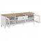 Hollis TV Stand 708253 in White & Brown by Coaster