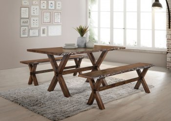 Tratha 3Pc Dining Set 72900 in Antique Oak by Acme [AMDS-72900-Tratha]