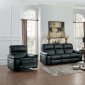 Nicasio Power Motion Sofa 8223BK in Black Leather by Homelegance